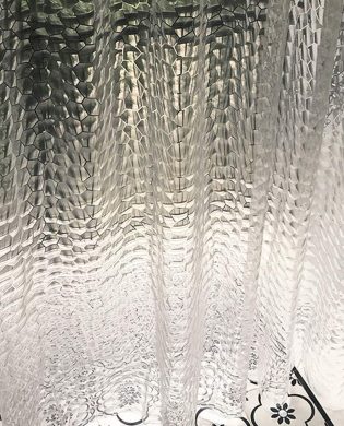 Shower Curtain Liner - Clear Shower Curtain Set with Hooks | 72"x72"